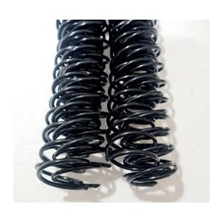 Espirales de Plástico 50 tiras 3/4"  25 blancas y 25 color negro