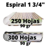 Espirales De Plastico Paso 2:1 De 1 3/4 O 1.75mm 5 Tiras