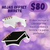 Hojas offset birretes