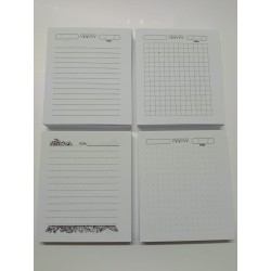 Interior para 4 libretas de 1/8 Oficio "Diferentes diseños"