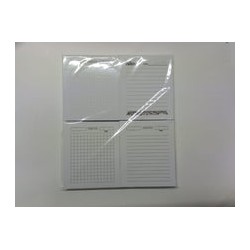 Interior para 4 libretas de 1/8 Oficio "Diferentes diseños"