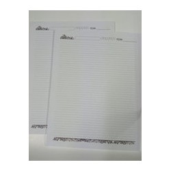 Interior para libretas de tamaño carta estilo "Raya decora"