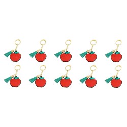 Llaveros de manzana con relieve y con decoración. (Llavero no armado)