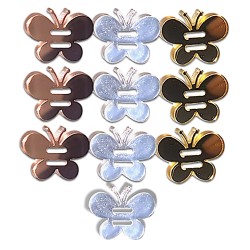 Plaquitas de mariposas acabado espejo, oro, oro rosa y plata