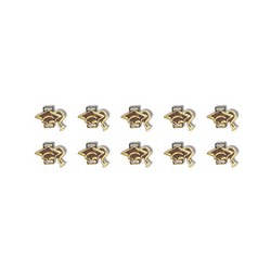 Plaquitas doradas de birrete 10pzs