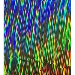 Rollo de laminado térmico holografico de 25m x 30cm  tipo "tormenta"