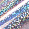 Rollo Laminado Termico Holografico plata pixel