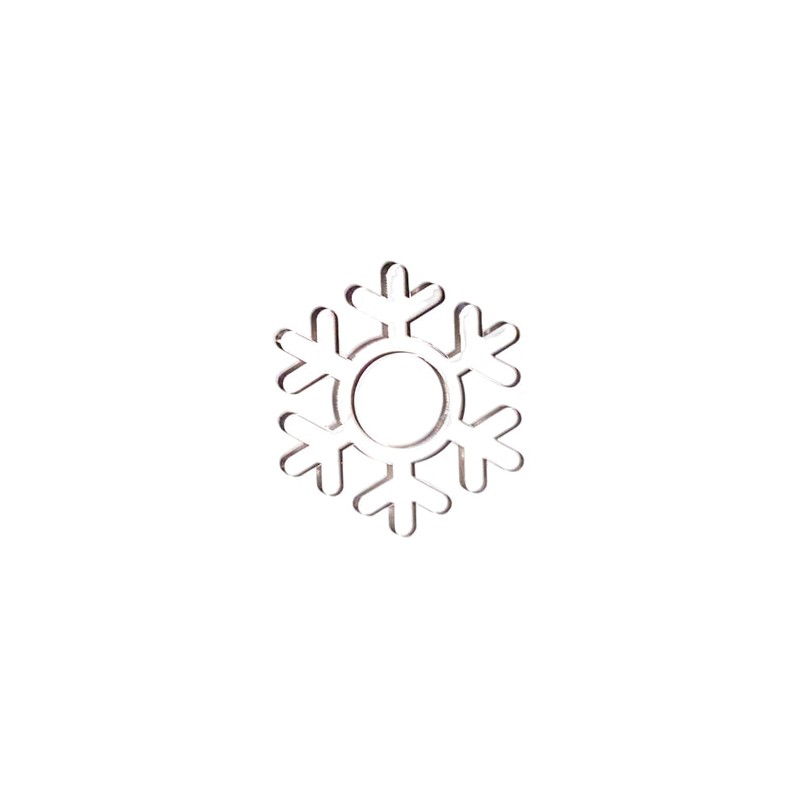 Shaker de copo de nieve de acrílico 6mm con acetato