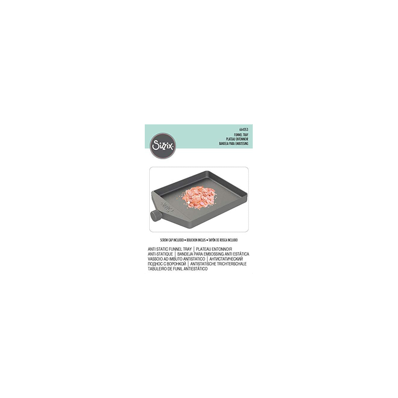 Sizzix Accesorio 664353, Bandeja para embossing, One Size, Gris