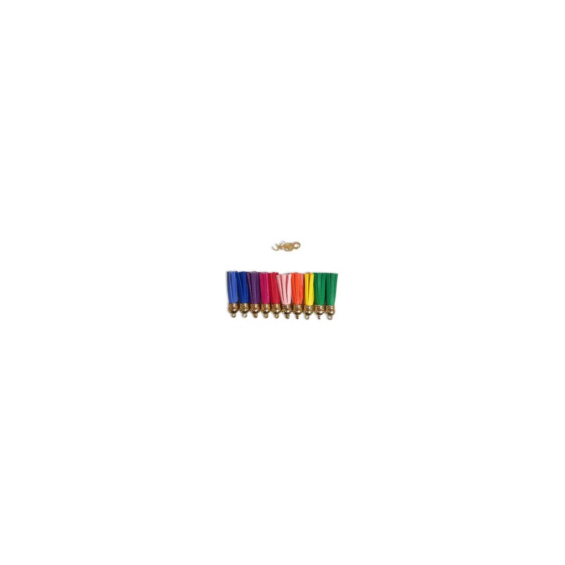 Tassels o motitas de 10 colores distintos