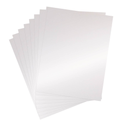 10 hojas vinilo mate blanco imprimible