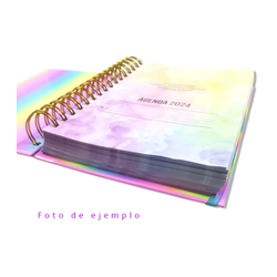 Interior 1/2 Carta SOLO color de explosión arcoíris