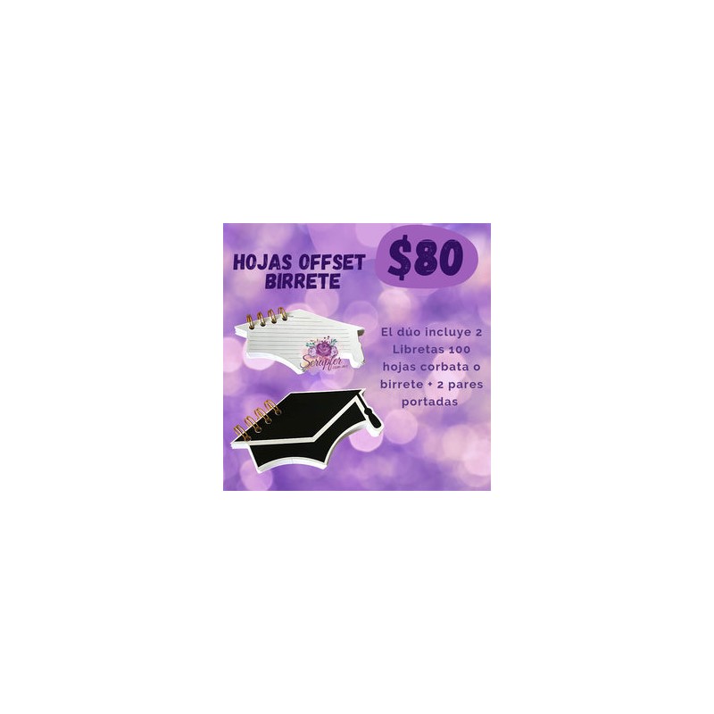 Hojas offset birretes