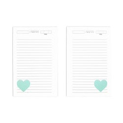 Trio de interior pocket Raya (Corazon Verde menta)