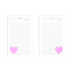 Trio de interior pocket Raya (Corazon  color Rosa pastel)