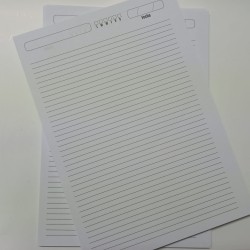 Interior para Libretas de B5 (profesional) "Raya"