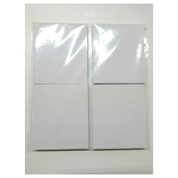 Interior para 4 libretas de 1/8 Oficio "Blancas"