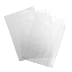 10 Micas tamaño 1/4 de oficio con cierre tipo ziploc