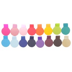 Porta plumas de vinipiel con  elástico (Circular)