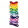 Paquete de 10 elásticos planos surtidos solidos (1m x color)