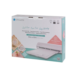 TAPETE ELECTROSTATICO NEGRO CAMEO 12X12" color BLANCO