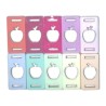 10 Plaquitas colores pastel rectangulares estilo manzana