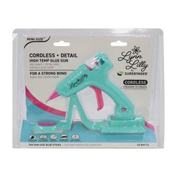 Pistola de silicon Lynn Lilly Edition Cordless/Corded Detail Tip Mini Glue Gun