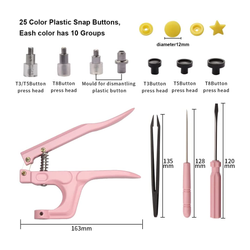 Pinza Kam Presión Botón Snap 26 colores