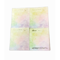 Interior de libretas Surtido 4 modelos 1/8 oficio Explosión arcoiris