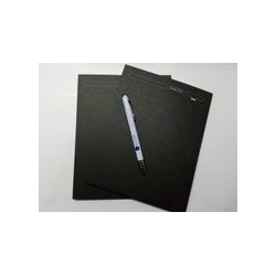 3x2 Interior para libretas de media carta "Puntitos de hojas negras"