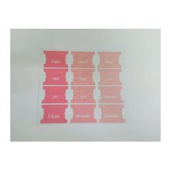 Surtido de pestañas de meses laminadas y cortadas