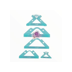 Kit de 5 reglitas especiales para redondear esquinas en vinipiel y sobres de papel