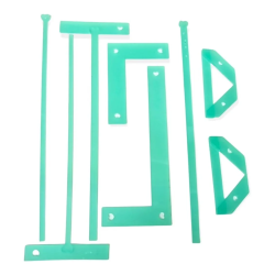 Set de 8 Reglas De Encuadernación básica