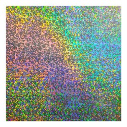 Rollo Laminado Térmico Plata pixel Metalizado 25m