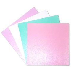 4 viniles texturizados acabados perlados colores pastel