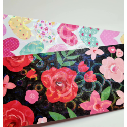 Rollo Laminado Termico Holografico Diamante 5m