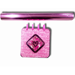 Rollo Laminado Térmico Rosa Chicle Metalizado 50m