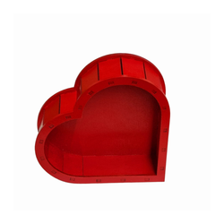 Cajita corazón MDF 14cm x 13.5cm x 4cm