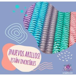 Combo surtido de espirales plástico paso 2:1 para cinch o zuter 1" y 3/4"